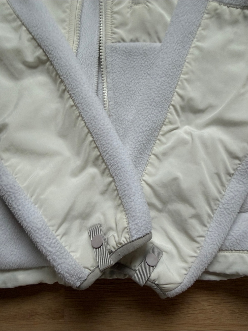 The North Face Off-White/Cream Denali Fleece Zip Jacket S/P - Picture 3 of 5